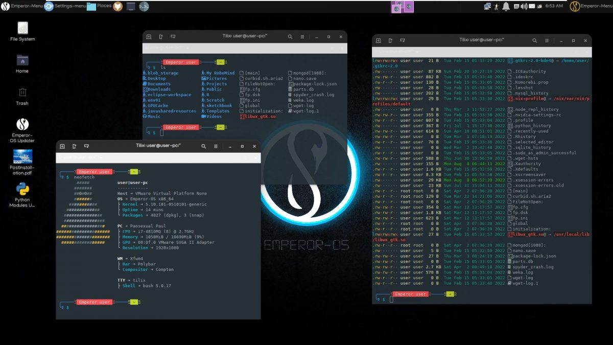 Emperor-OS Linux,Linux OS for programmers, designers, and data science ...